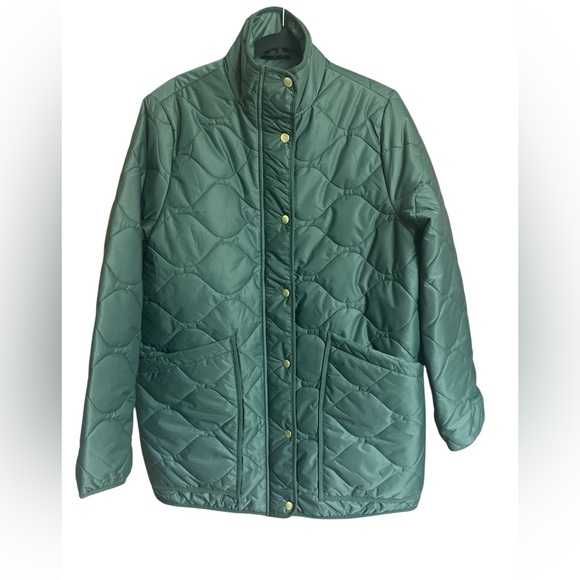 Quince Featherless Quilted Long Puffer Jacket Vendant Pine NWT Women’s Large